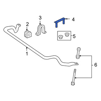 Lincoln OE - Front Suspension Stabilizer Bar Bracket Bolt