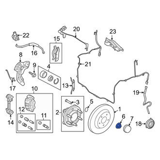 Lincoln OE - Front CV Joint Nut