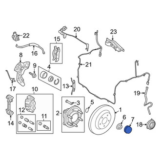 Lincoln OE - Front Wheel Bearing Dust Cap