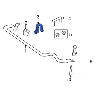 Lincoln OE - Front Suspension Stabilizer Bar Bracket