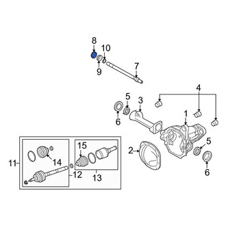 Lincoln OE - Front Drive Axle Shaft Bearing
