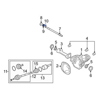 Lincoln OE - Front Drive Axle Shaft Bearing