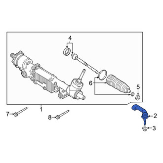 Lincoln OE - Left Outer Steering Tie Rod End