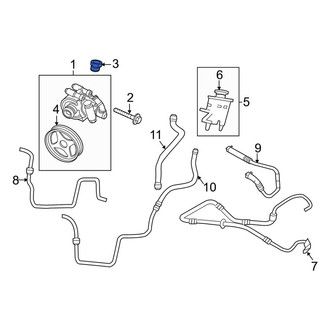 Lincoln OE - Power Steering Return Line End Fitting