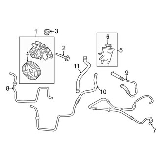 Lincoln OE - Steering Gear & Linkage - Pump & Hoses