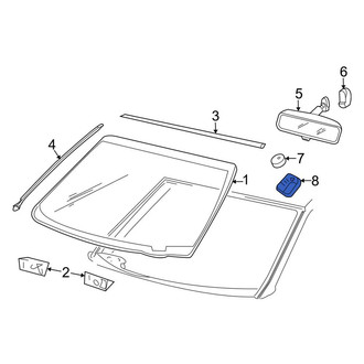 Lincoln OE - Front Interior Rear View Mirror Cover