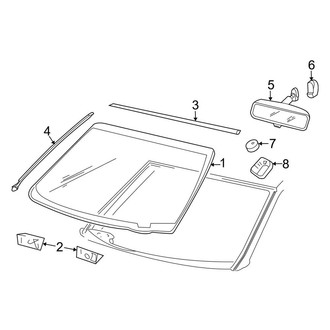 Lincoln OE - Windshield - Glass