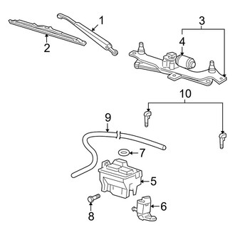 Lincoln OE - Windshield - Wiper & Washer Components (To 12/02/2007)