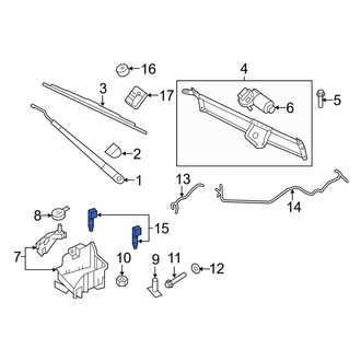 Lincoln OE - Front Windshield Washer Nozzle