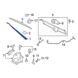 Lincoln OE - Front Right Wiper Arm