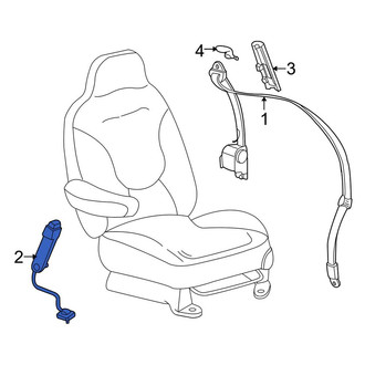 Lincoln OE - Front Left Seat Belt Receptacle
