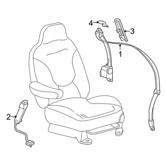Lincoln OE - Restraint Systems - Front Seat Belts