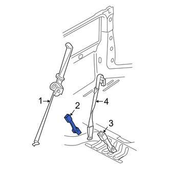 Lincoln OE - Rear Right Seat Belt Receptacle
