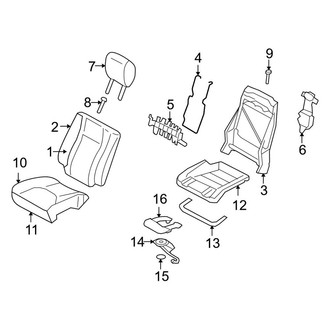 Lincoln OE - Seats & Tracks - Front Seat Components