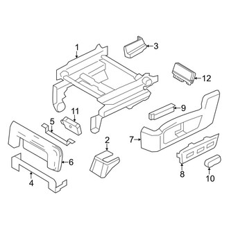 Lincoln OE - Seats & Tracks - Tracks & Components (Front Seat, Driver)
