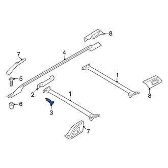 Lincoln OE - Roof Luggage Carrier Cross Rail Bolt