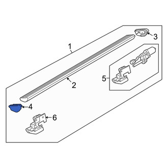 Lincoln OE - Rear Running Board End Cap