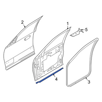 Lincoln OE - Front Left Lower Door Seal