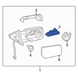 Lincoln OE - Front Right Turn Signal Light Lens