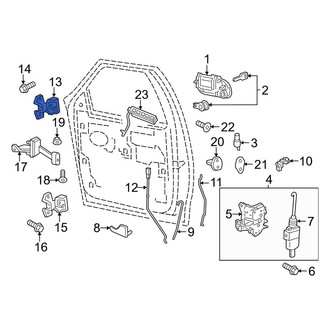 Lincoln OE - Front Left Upper Door Hinge
