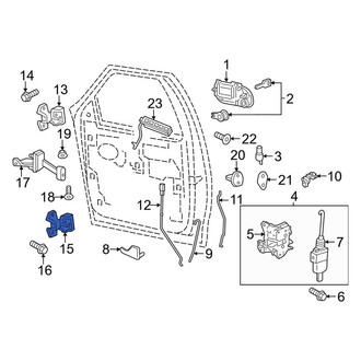 Lincoln OE - Front Left Lower Door Hinge