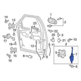 Lincoln OE - Rear Right Door Lock Actuator Motor
