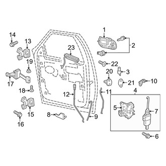 Lincoln OE - Front Left Door Latch Assembly