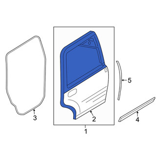 Lincoln OE - Rear Left Door Shell