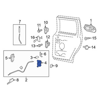 Lincoln OE - Rear Left Door Latch Assembly