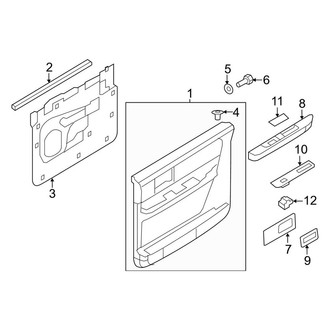 Lincoln OE - Rear Door - Interior Trim (L)
