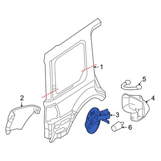 Lincoln OE - Rear Fuel Filler Door