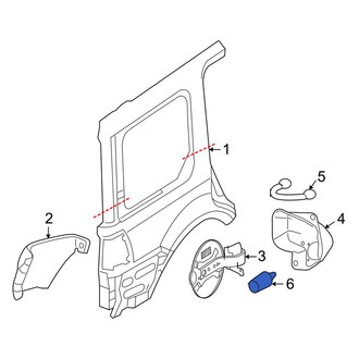 Lincoln OE - Fuel Door Bumper