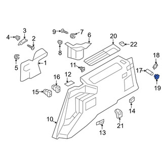Lincoln OE - Rear Right 12 Volt Accessory Power Outlet Cover
