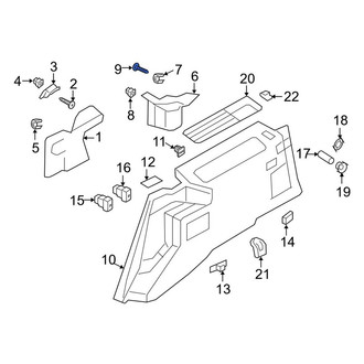 Lincoln OE - Door Window Switch Bezel Screw