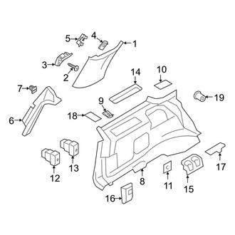 Lincoln OE - Quarter Panel - Interior Trim (Driver Side), (Reserve / Select)