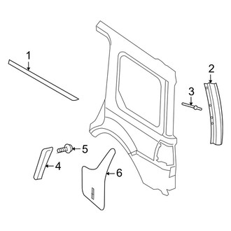 Lincoln OE - Quarter Panel - Exterior Trim (L)