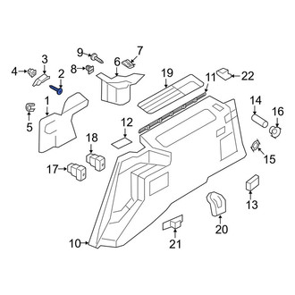 Lincoln OE - Right Quarter Panel Trim Panel Screw