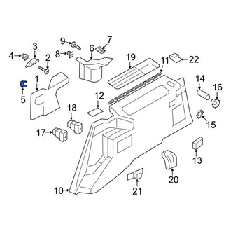 Lincoln OE - Left Quarter Panel Trim Panel Clip