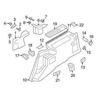 Lincoln OE - Quarter Panel - Interior Trim (Passenger Side), (L)
