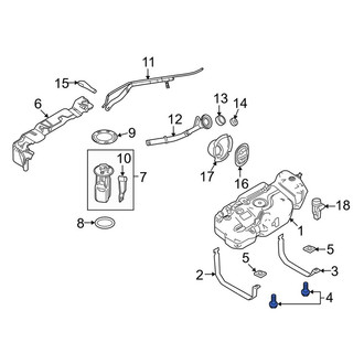 Lincoln OE - Fuel Tank Strap Bolt