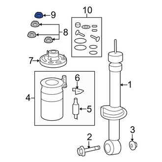 Lincoln OE - Upper Suspension Strut Nut
