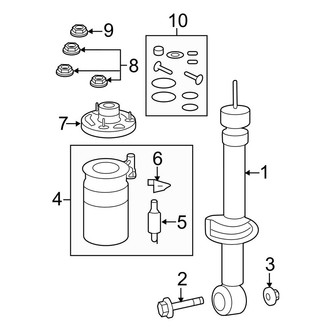 Lincoln OE - Rear Suspension - Shocks & Components
