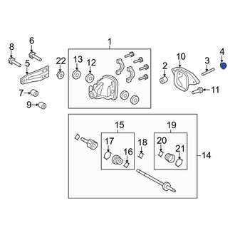 Lincoln OE - Differential Housing Nut