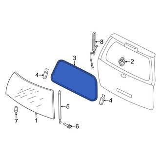 Lincoln OE - Rear Back Glass Weatherstrip