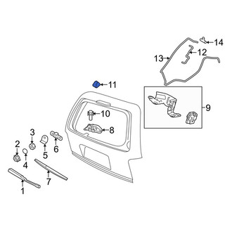 Lincoln OE - Rear Back Glass Washer Nozzle