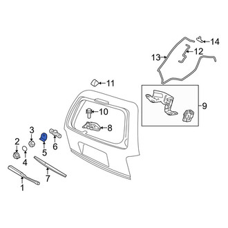 Lincoln OE - Rear Liftgate Glass Handle