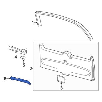 Lincoln OE - Rear Lower Liftgate Trim Cover