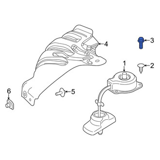 Lincoln OE - Quarter Panel Splash Shield Bolt
