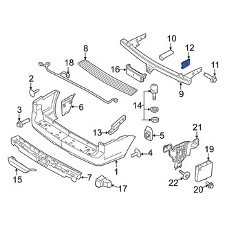 Lincoln OE - Bumper Cover Reinforcement Beam Nut