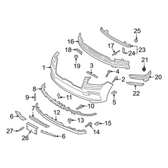 Lincoln OE - Floor Pan Splash Shield Nut